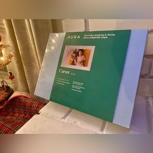 Aura ‘Carver’ Digital Picture Frame, Sea Salt